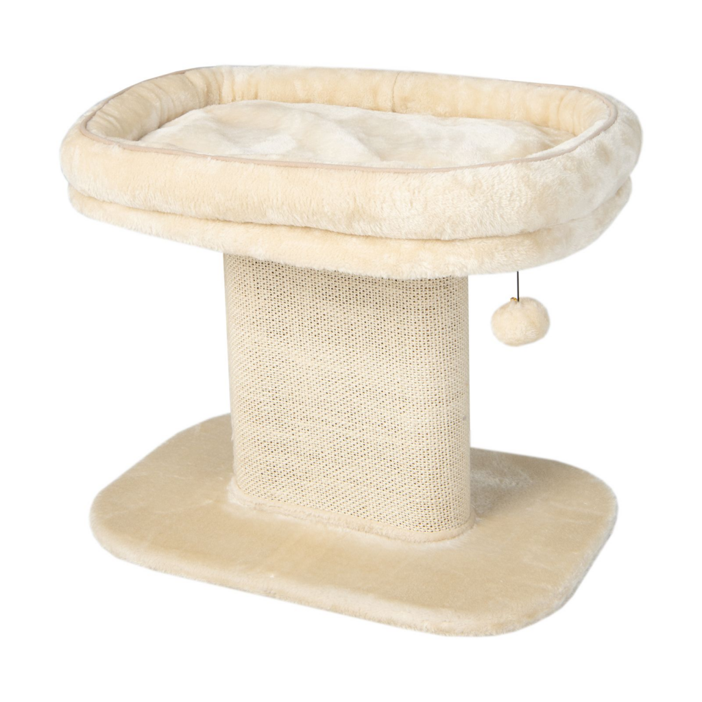 Two-Tier Cat Perch with Sisal Scratcher