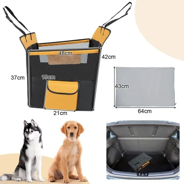 Car-seat cover pad and panel dimensions